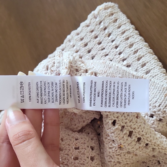 Nwt Joie cream knit sweater size medium - Picture 8 of 8